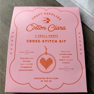 Cotton Clara Hearts Cross Stitch Kit